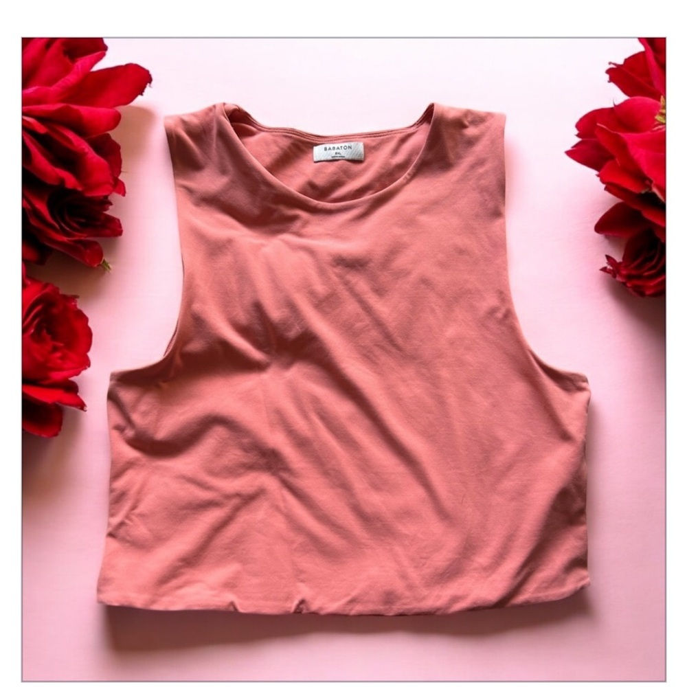 Babaton Aritzia Coral Pink Contour Muscle Tank-NWOT-Sz 2XL-Smoothing -Beautiful! - Picture 7 of 10